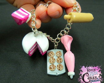 Love of Baking Charm Bracelet HANDMADE