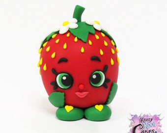 Strawberry Shopkin Cake Topper