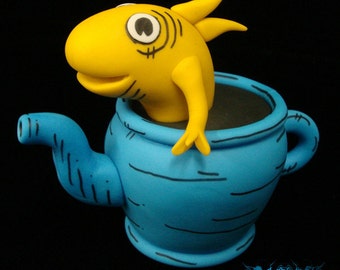 Fish In Teapot Cake Topper