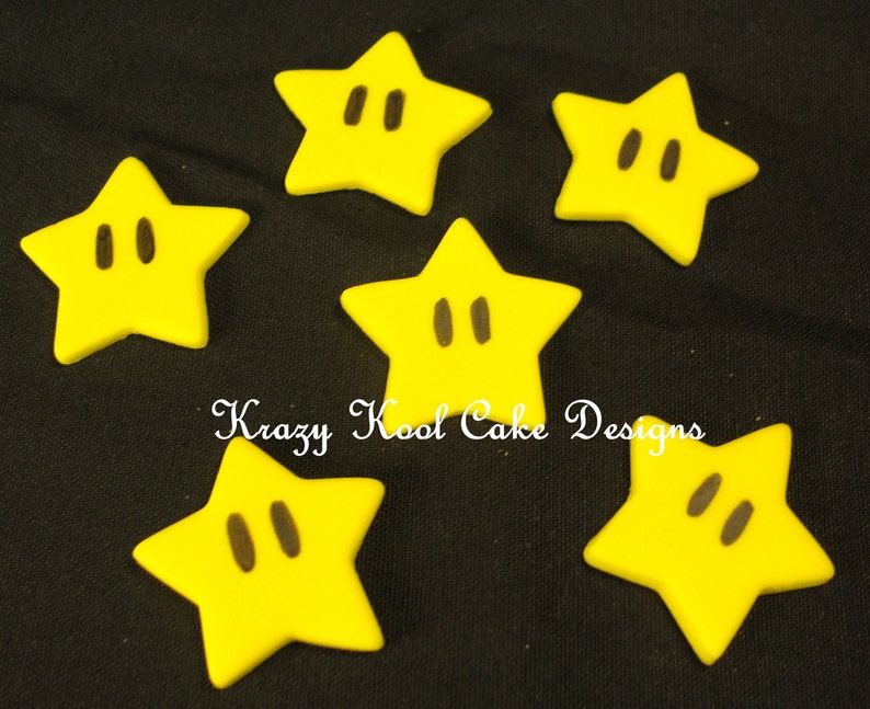 Bombs Stars Mushrooms Cake Toppers From Brothers Mario image 5