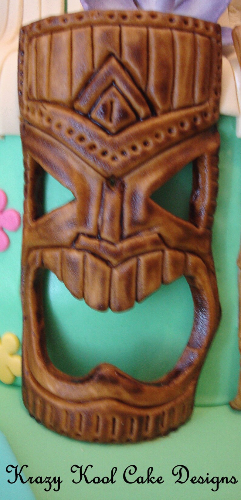 Tiki Mask Cake Toppers Etsy Tiki Mask Cake Toppers Etsy