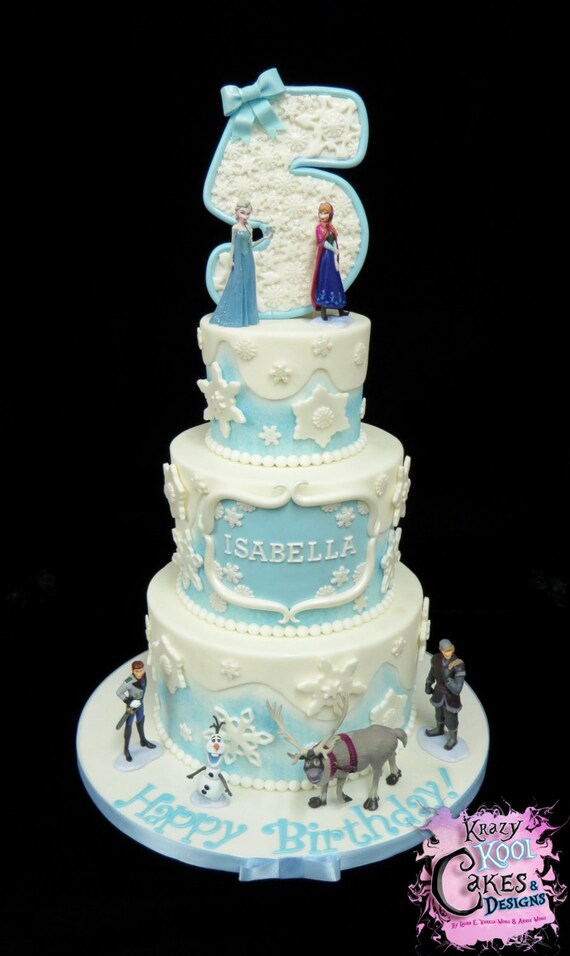 Frozen Cake Decorations Everything You Need To Decorate This Etsy