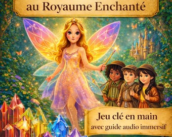 Treasure Hunt for Children Ages 6–8 – Ready-to-Play Birthday Game – Immersive Audio Story – Fairy Tale World – Printable PDF