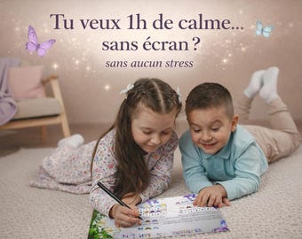 Chasse au trésor enfant 6-8 ans PDF à imprimer — Jeu anniversaire magique avec audio — Activité sans écran clé en main intérieur