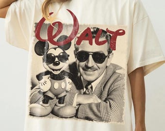 Retro Walt Disney Shirt, Disney Herren Shirt, Disneyland Shirt, Magic Kingdom T-Shirt, glücklichster Ort der Welt, Disney-Fan Geschenke