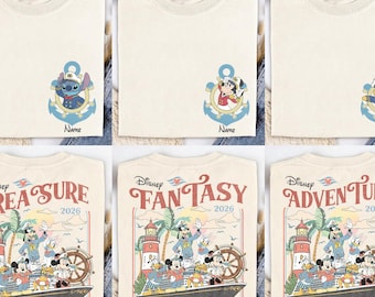 Custom Disney Cruise 2026 Shirts, Mickey and Friends Cruise Tee, Disney Cruise Trip Shirt