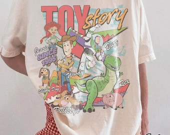 Vintage Disney Toy Story 1995 Shirt, Woody Buzz Lightjahre Rex T-Shirt, BTW Disneyland Familienurlaub 2026 Reise