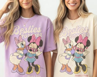 Vintage Minnie Daisy Bestie Shirt, Disney Friends Tee, Disney Girl Trip Shirt, Best Friend Gift