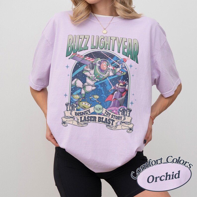Vintage Buzz Lightyear Shirt, Toy Story Friends T-Shirt, Toy Story Birthday Tee image 4
