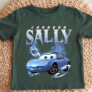 Vintage Disney Bilar Barntröja, Blixten McQueen, Tow Mater Ungdomströja, Kolvkoppströja bild 4