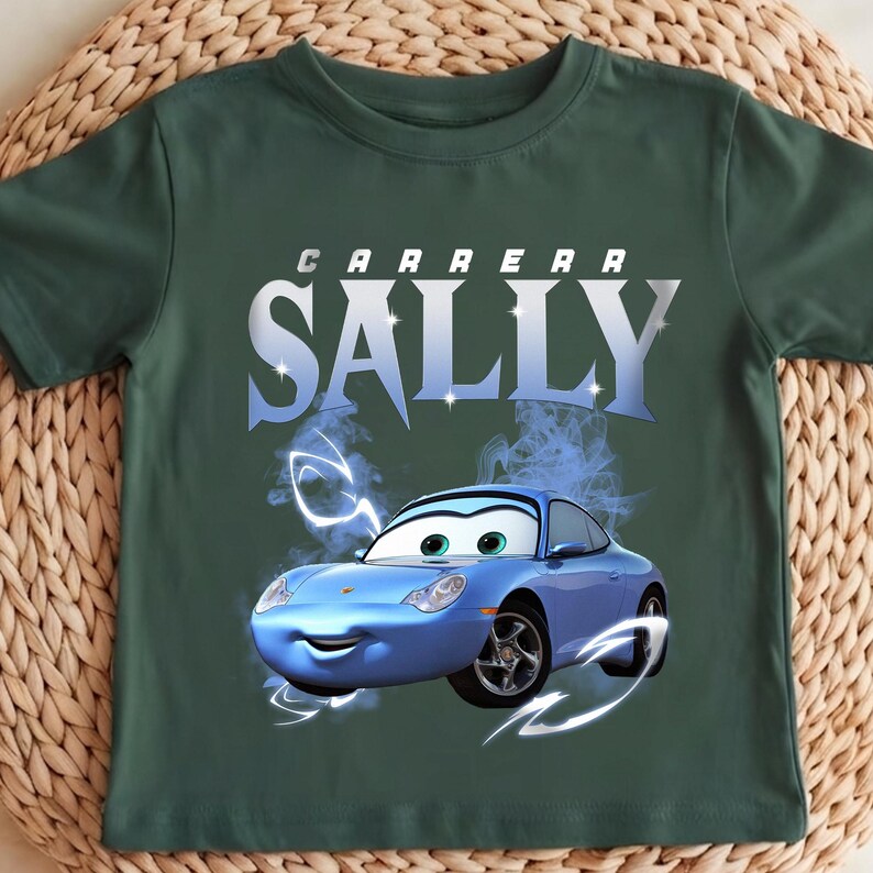 Vintage Disney Bilar Barntröja, Blixten McQueen, Tow Mater Ungdomströja, Kolvkoppströja bild 4