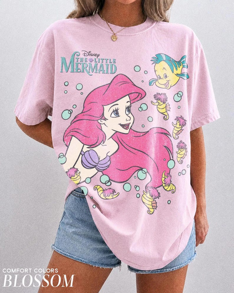 The Litte Mermaid Shirt, Disney Princess Shirt, Ariel Mermaid T-shirt image 1