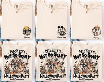 Vintage Custom Disney Charaktere Mickey's Not So Scary Halloween Party Skeleton Shirt