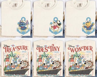 Custom Disney Cruise 2026 Shirts, Mickey and Friends Cruise Tee, Disney Cruise Trip Shirt