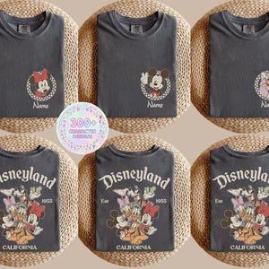 Personalized Disneyland Family Trip Shirts: Comfort Colors Cotton Tee image 1