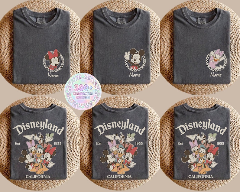 Personalized Disneyland Family Trip Shirts: Comfort Colors Cotton Tee image 1