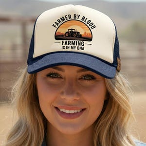 Farmer Trucker Hat, Farming Is In My DNA Cap, Farm Life Hat, Tractor Patch Hat, cadeau voor boeren, Agriculture Mesh Snapback