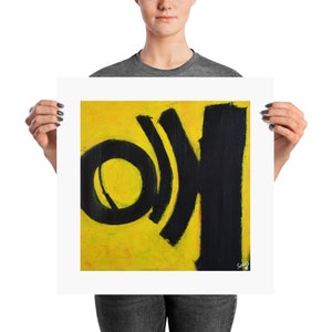 Boring | Abstract Art Print | Yellow Abstract | Abstract Print | Minimalist Print | Fine Art Print | Modern Wall Print | Contemporary Art