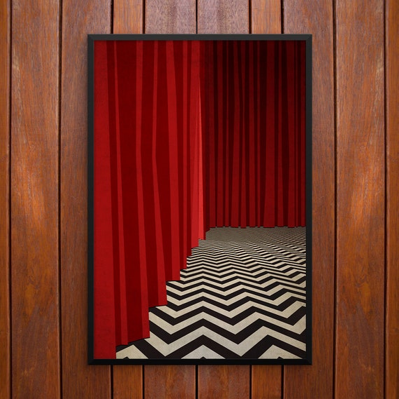 Twin Peaks Poster Or Framed Print Red Room Black Lodge