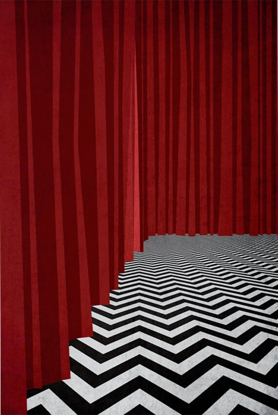 Twin Peaks Poster Or Framed Print Red Room Black Lodge