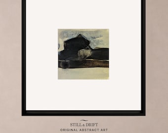 Minimalist Wall Art Collection Display Modern Design Contemporary Home Office Accent Black Ink Drawing Original Abstract Painting Small