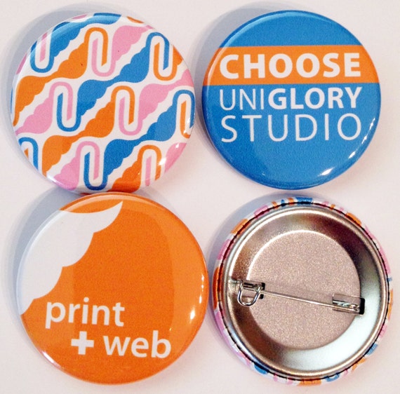 1.5 Custom Pin-back Buttons