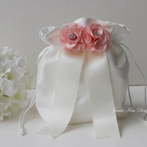Wedding Dollar Dance Bag | Bridal Money Bag | Bridal Dollar Dance Bag | Bridal Purse | Bridal Pouch | Bridal Bag | Ivory Dollar Dance Bag