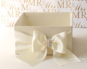 Wedding Program Box | Favor Holder | Bubbles Holder | Fan Holder | Custom Made Box