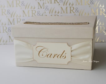 Wedding Card Box | Ivory Card Box | Money Box | Gift Card Holder | Card ...