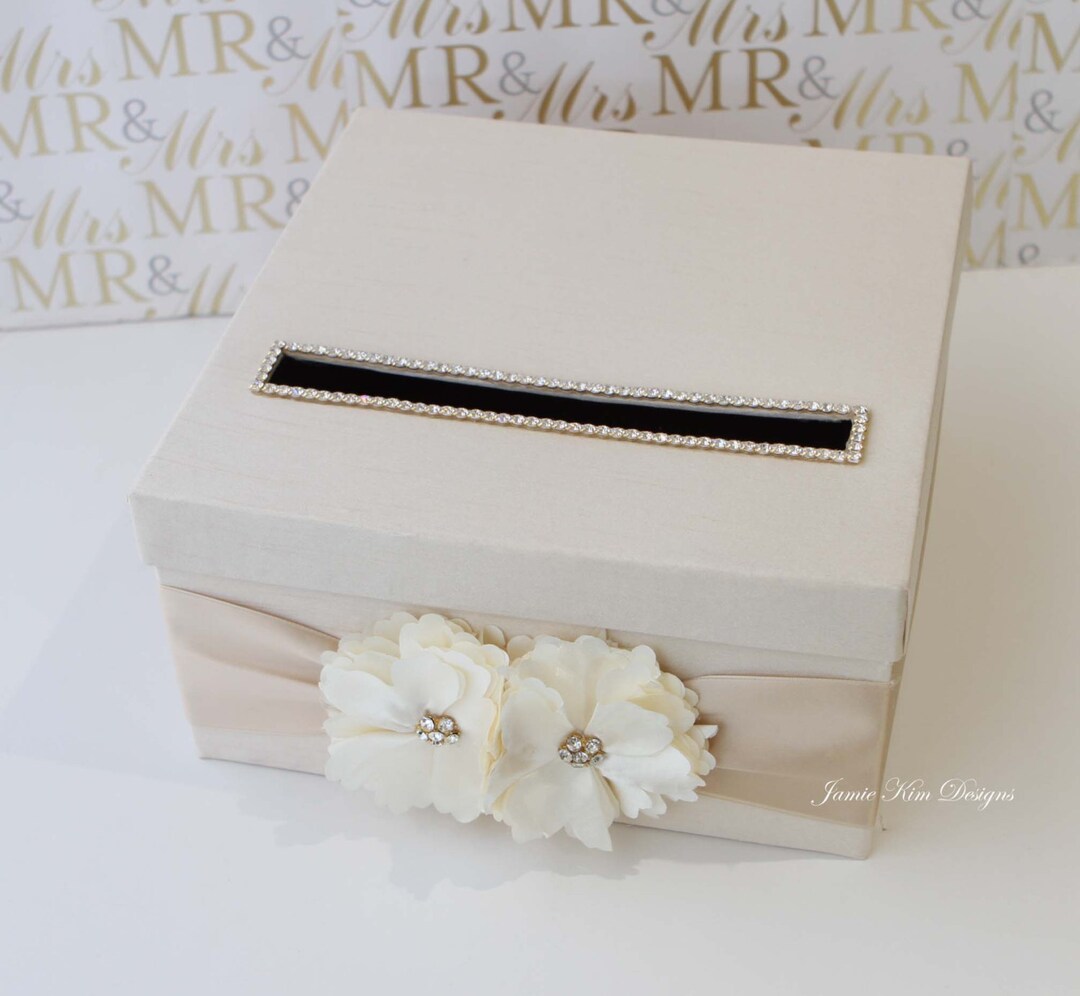 Wedding Card Box Money Box Wedding Box Gift Card Holder Custom Card Box