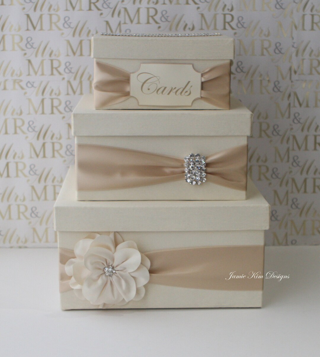 Wedding Card Box Money Box Card Box With Slot Wedding Etsy