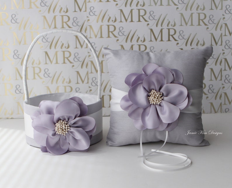 Ring Bearer Pillow /& Flower Girl Basket- Custom Made to Order