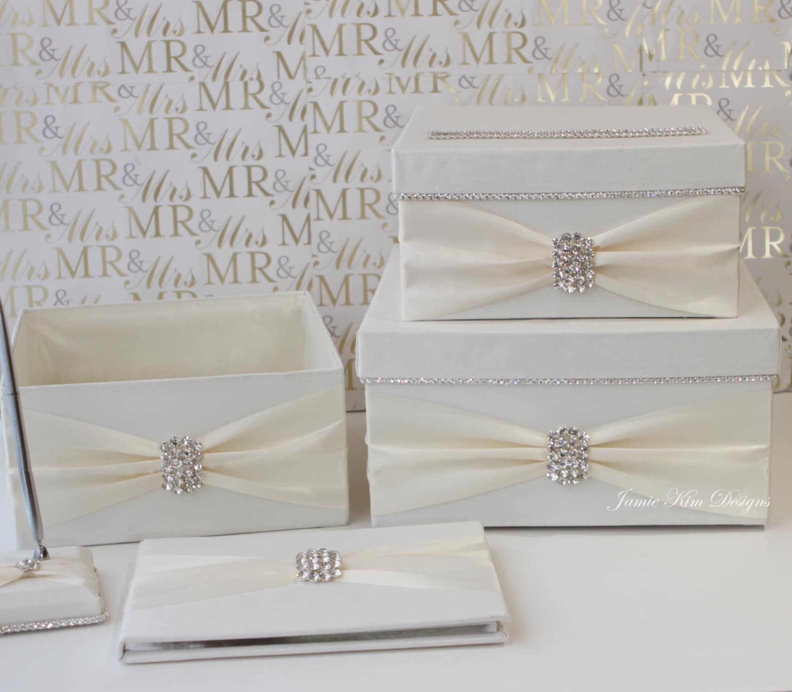Wedding Card Box Card Box for Wedding Rhinestone Card Box - Etsy