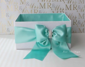 Wedding Program Box | Favor Holder | Bubbles Holder | Fan Holder | Custom Made Box