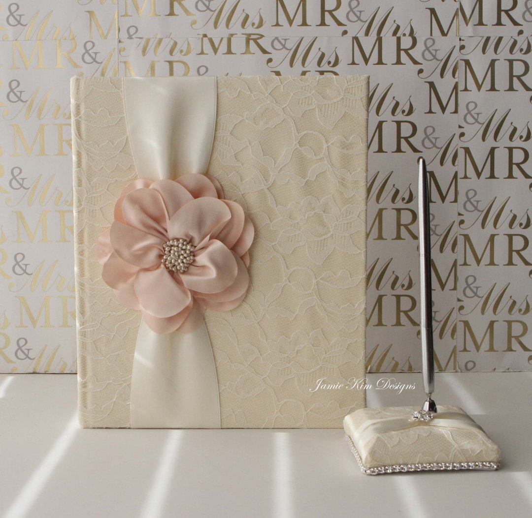 Wedding Blank Guest Book Reception Guestbook Wedding Scrap Book Custom