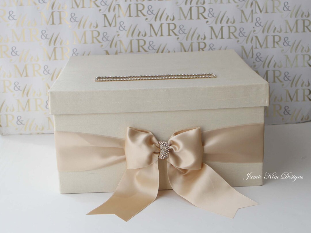Wedding Card Box Money Box Wedding Box Gift Card Holder Custom Card Box