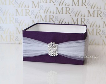 Wedding Program Box | Favor Holder | Bubbles Holder | Fan Holder | Custom Made Box