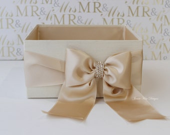 Wedding Program Box | Favor Holder | Bubbles Holder | Fan Holder | Custom Made Box