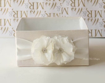 Wedding Program Box | Favor Holder | Bubbles Holder | Fan Holder | Custom Made Box