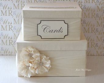 Card Box for Wedding | Money Box | Card Box with Slot | Custom Card Box | Ivory Card Box