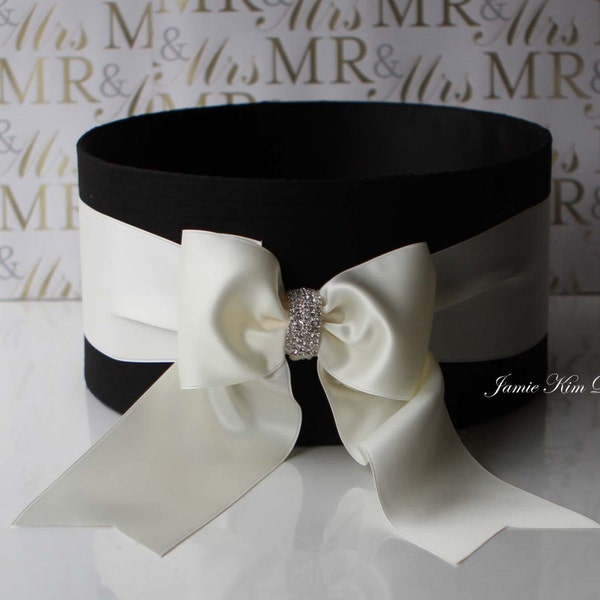 Wedding Program Box | Favor Holder | Bubbles Holder | Fan Holder | Custom Made Box