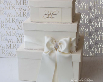 Wedding Card box | Personalized Card Box | Wedding Card Holder | Card Box Holder | Custom Card Box | Ivory Card Box