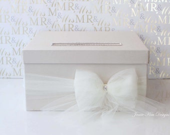 Card Holder for Wedding | Gift Card Holder | Reception Card Box | Card Box with Slot | Ivory Card Box