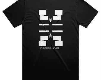 Lumatic Sichtgeräte T-Shirt mit großem Rorschach-Muster hinten Aufdruck