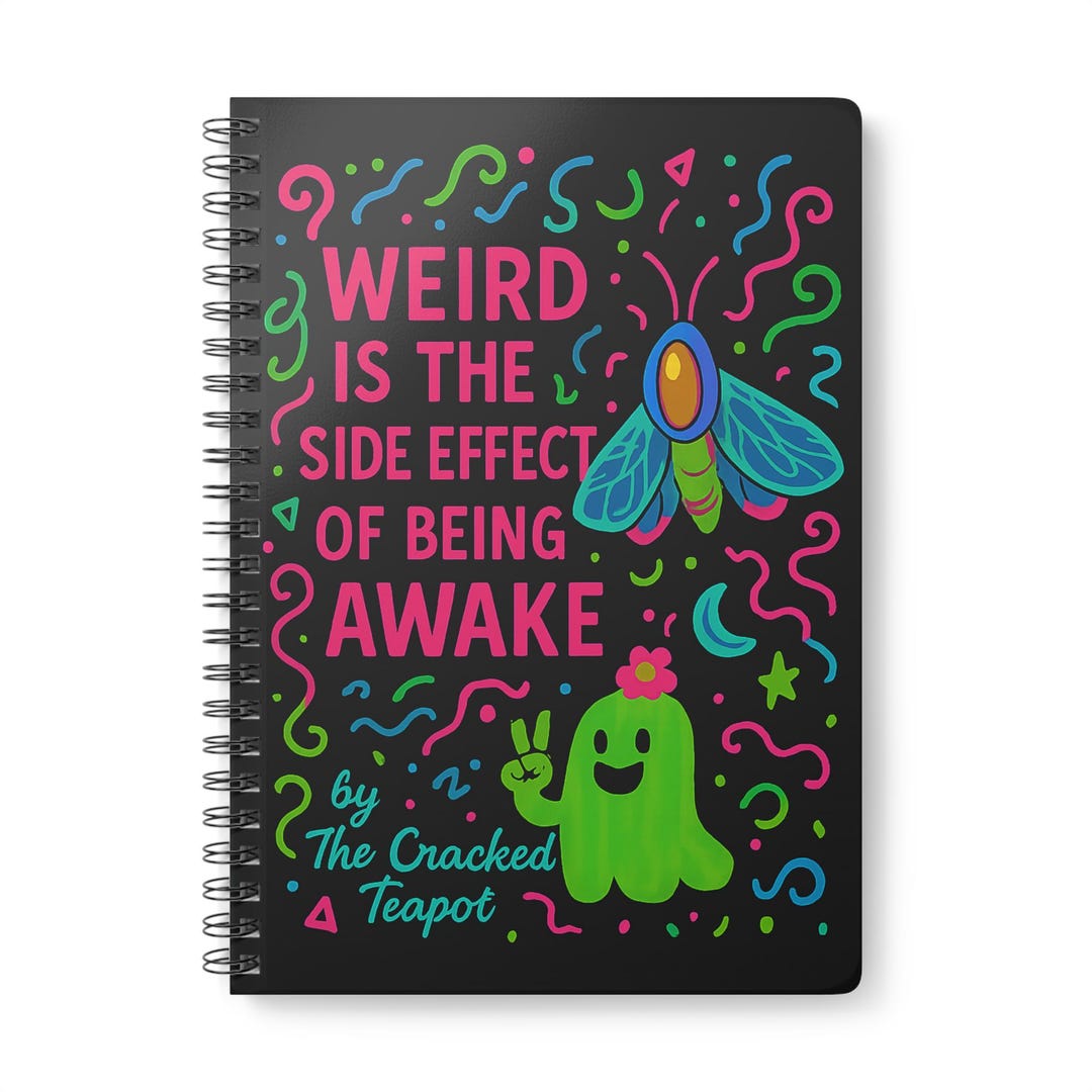 Strange Notebook Weird is the Side Effect of Being Awake Notebook | Spiral A5 Journal - Etsy
