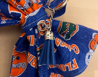 Llavero con forma de lazo de fútbol americano / Equipos de Florida