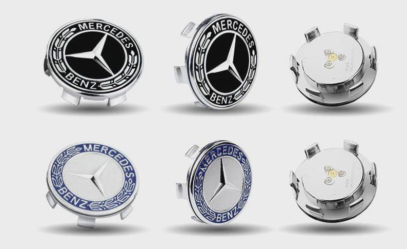 Mercedes Floating Center Caps