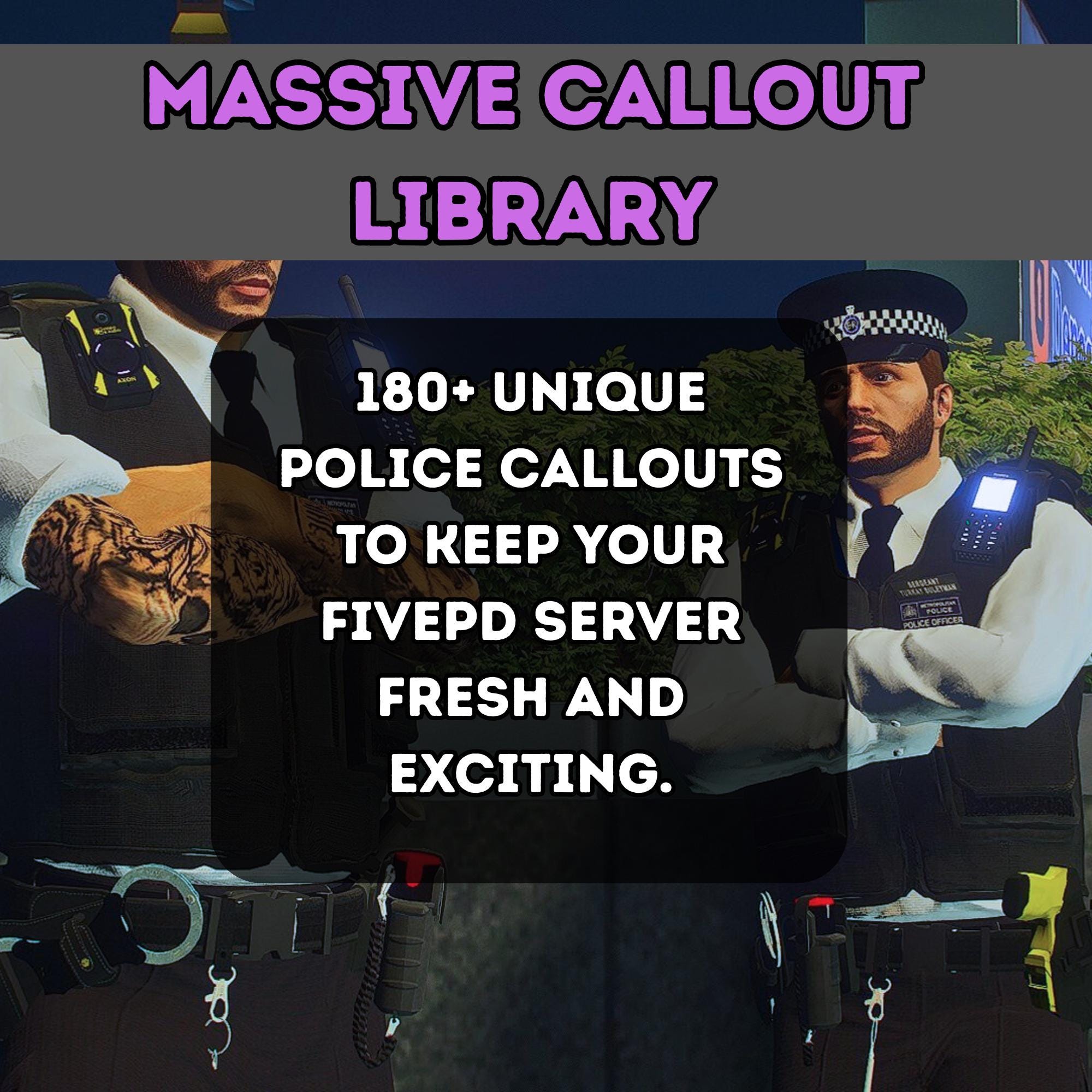 Fivepd 180+ Callouts Pack | Complete Fivem Police RP Missions ...