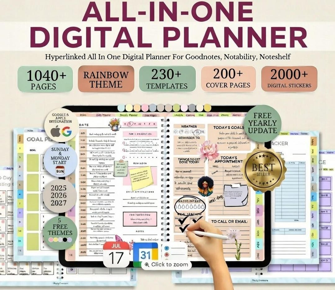 Ultimate 2026 Digital Planner Bundle | Daily, Weekly & Monthly PDF ...