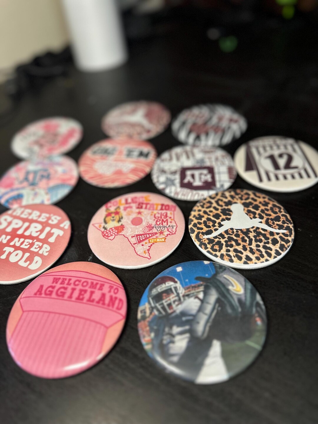 Custom Made Pinback Buttons Custom 3 Inch Button • Pinback Button • Any School Any Team • Photo ...